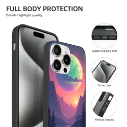 iPhone 15/Pro/Max 산川황혼 휴대폰 케이스 - okomall