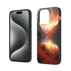 iPhone 15/Pro/Max 케이스 - 웅장한 산과 강 일출 | okomall