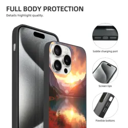 iPhone 15/Pro/Max 케이스 - 웅장한 산과 강 일출 | okomall
