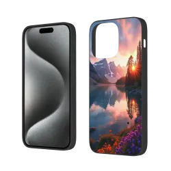 iPhone 15/Pro/Max 케이스 - 고요한 호숫가 풍경 | okomall