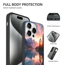 iPhone 15/Pro/Max 케이스 - 고요한 호숫가 풍경 | okomall