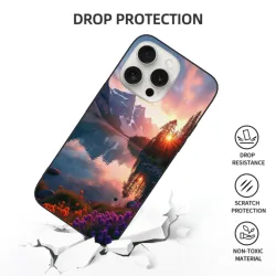 iPhone 15/Pro/Max 케이스 - 고요한 호숫가 풍경 | okomall