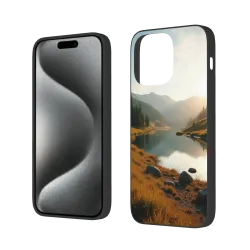 iPhone 15/Pro/Max 산림 새벽 휴대폰 케이스 - okomall.com