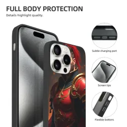 iPhone 15/Pro/Max 워 god 문장 휴대폰 케이스 - okomall