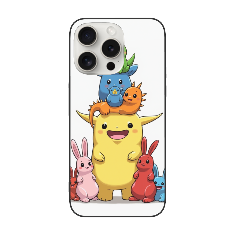 Custodia a cartone animato carino per iPhone 15/15 Pro/15 Pro Max - OKOMALL