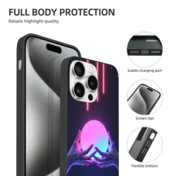 Galaxie dans la paume de votre main : Coque pour iPhone 15/Pro/Max avec motif de main et ciel étoilé - OKOMALL