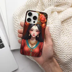 Coque pour iPhone 15/15 Pro/15 Pro Max avec motif de beauté chinoise - okomall