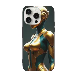 Coque pour iPhone 15 Pro/Pro Max - Motif futuriste de guerrier