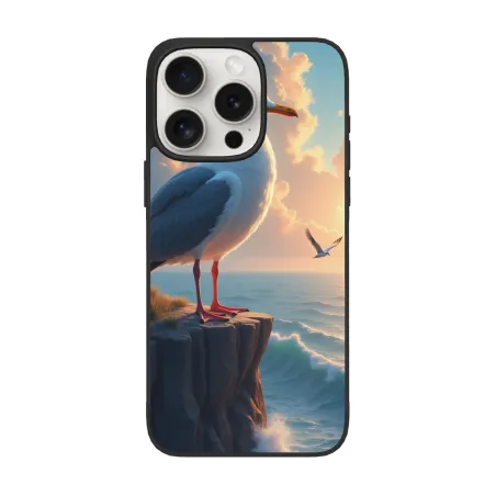 Coque pour iPhone 15/Pro/Max avec mouettes - okomall.com