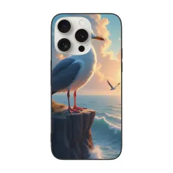 Coque pour iPhone 15/Pro/Max avec mouettes - okomall.com