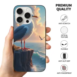 Coque pour iPhone 15/Pro/Max avec mouettes - okomall.com